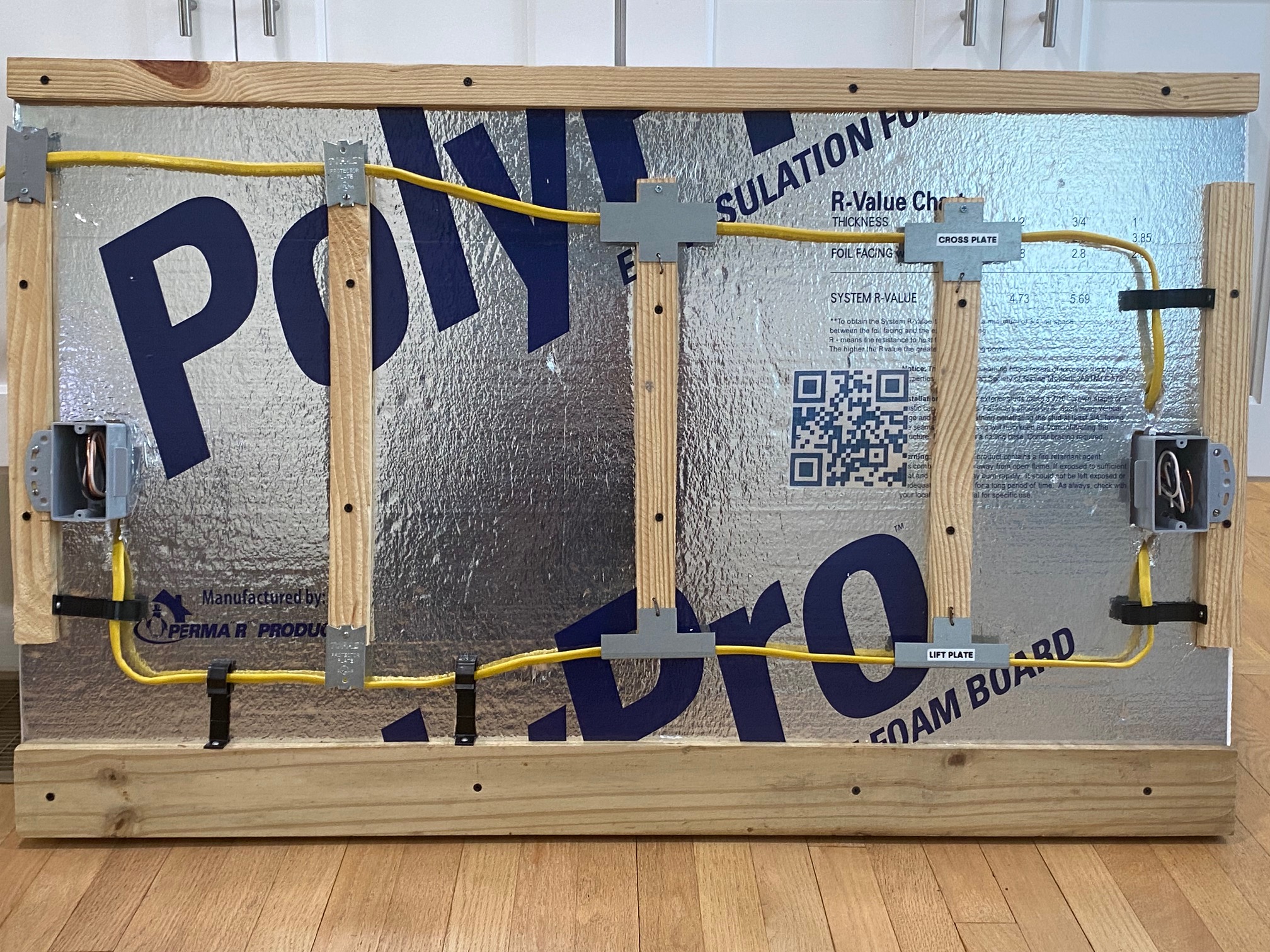 Xtender ProPlate = electrical plates enhanced and extended to prevent electrical wall fires